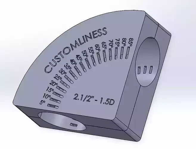 Multi Degree Pipe elbow Cutting Block 2-5pol