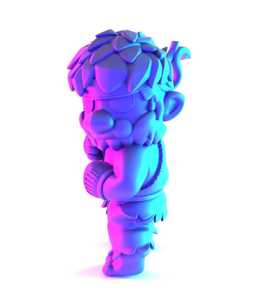 Mario Bros Ryu Street Fighter toy 3D print model_2