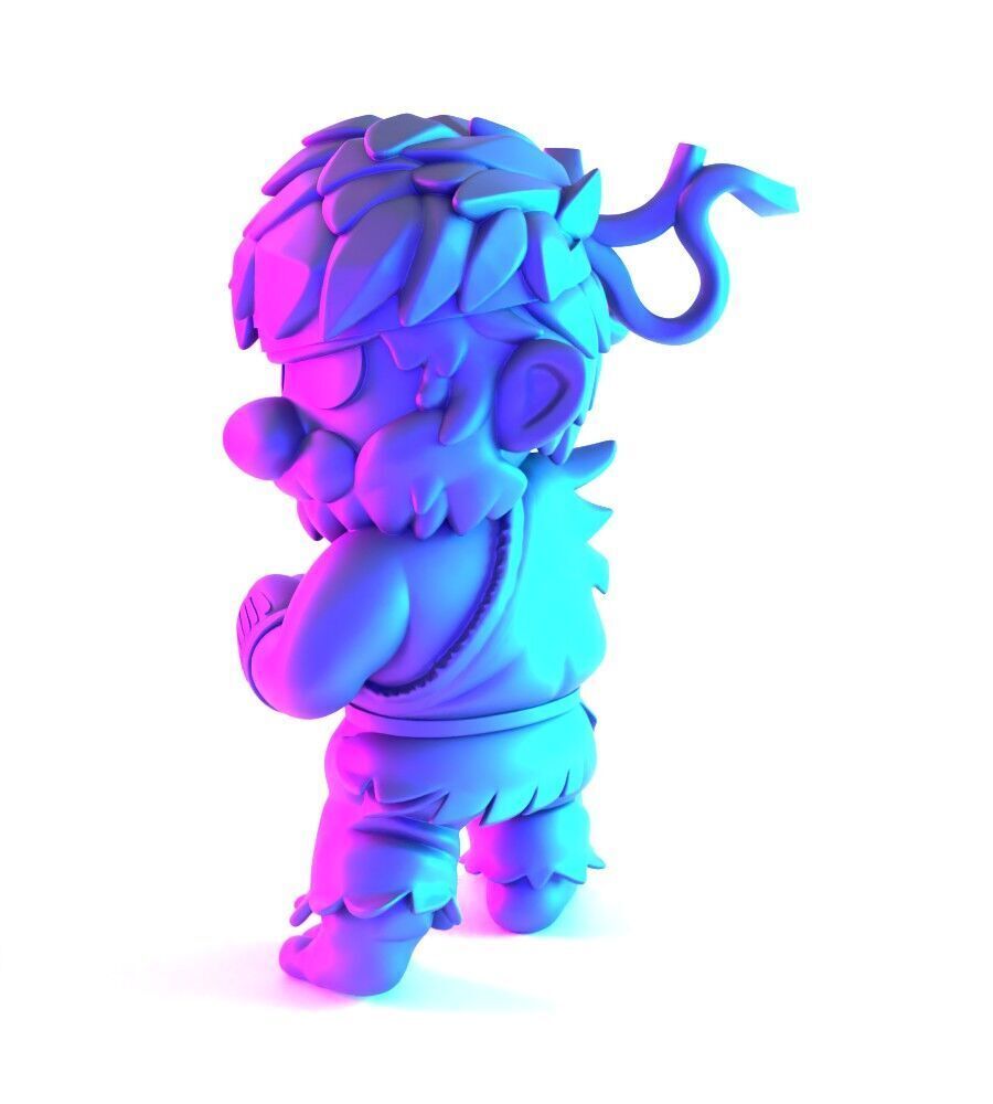 Mario Bros Ryu Street Fighter toy 3D print model_4