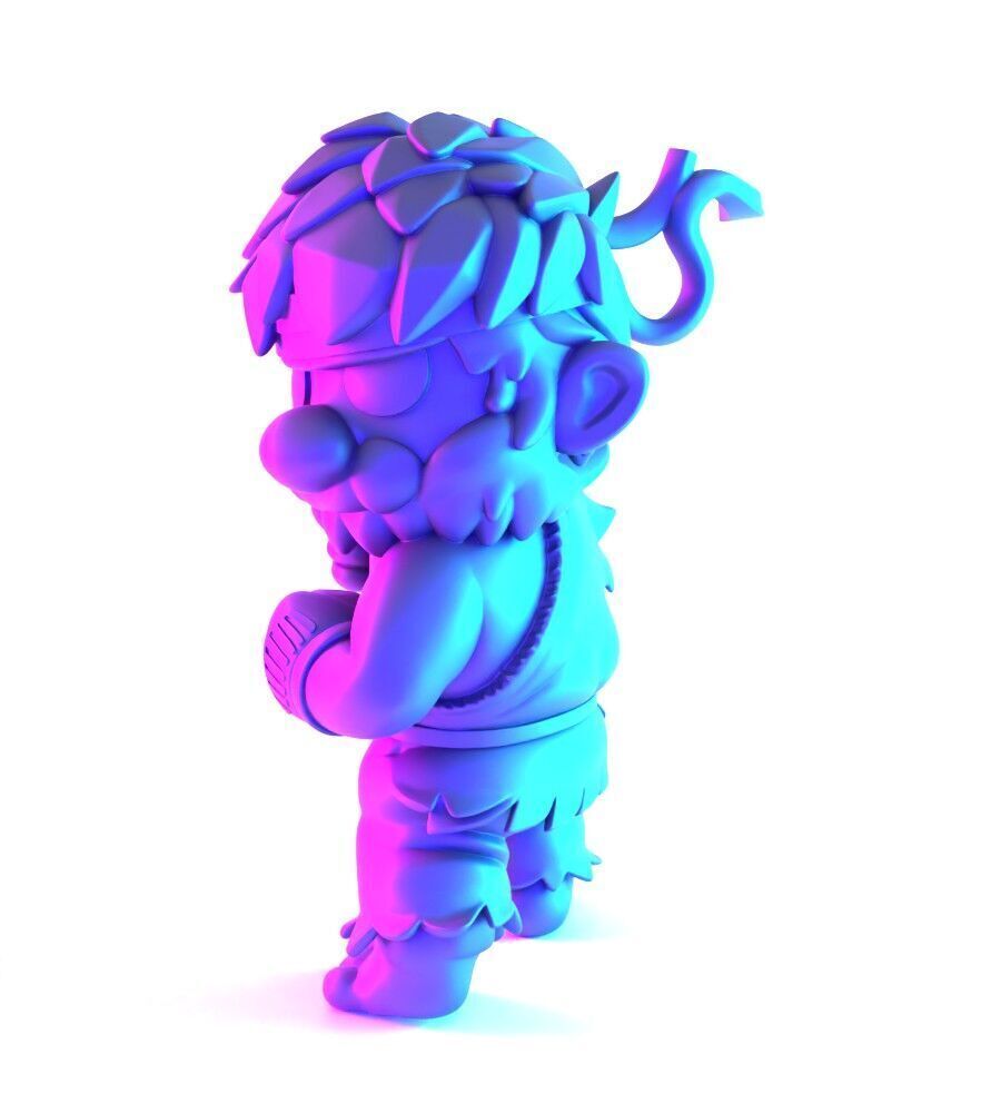Mario Bros Ryu Street Fighter toy 3D print model_3