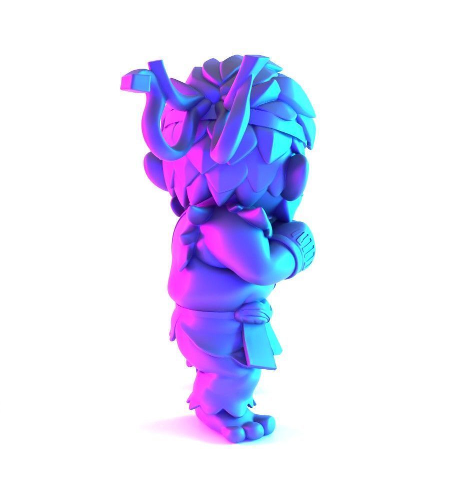 Mario Bros Ryu Street Fighter toy 3D print model_12