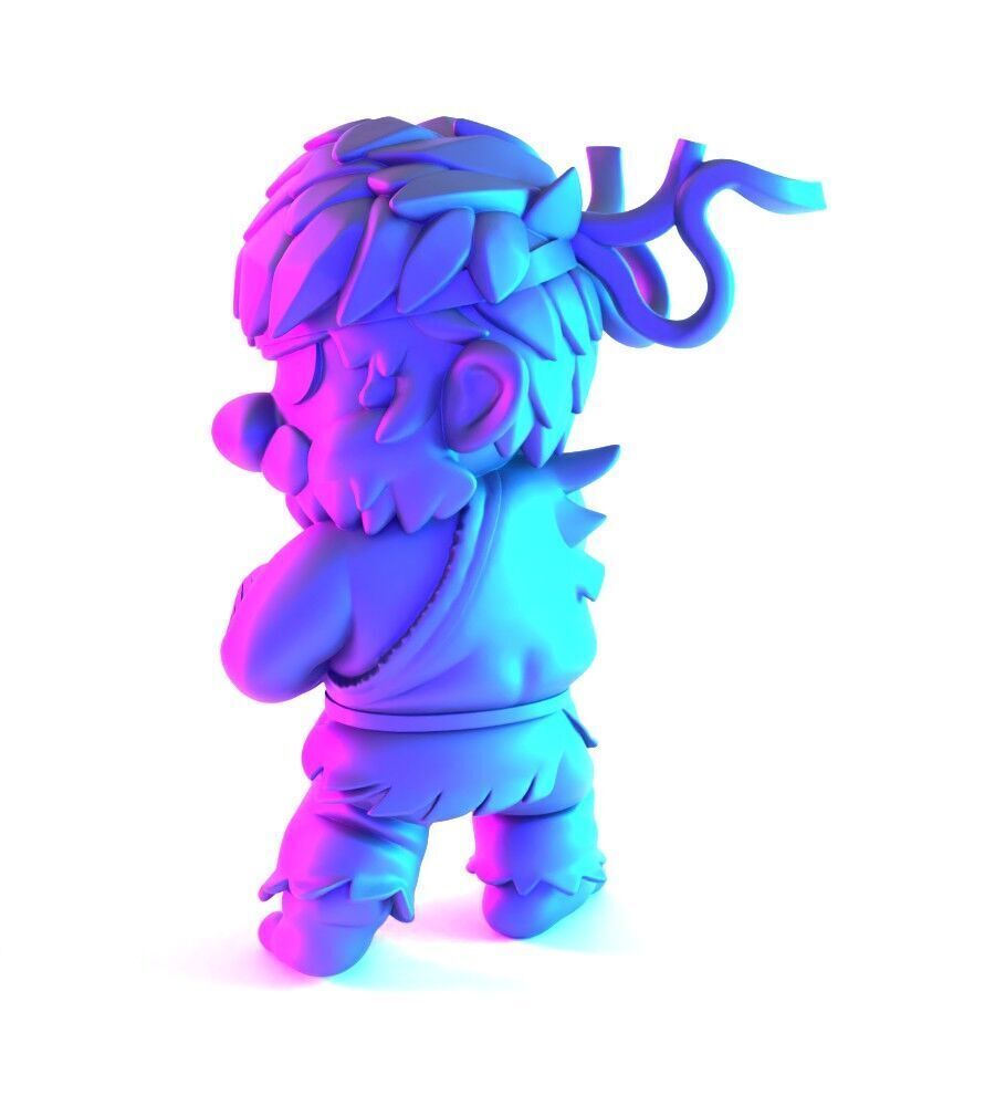 Mario Bros Ryu Street Fighter toy 3D print model_5