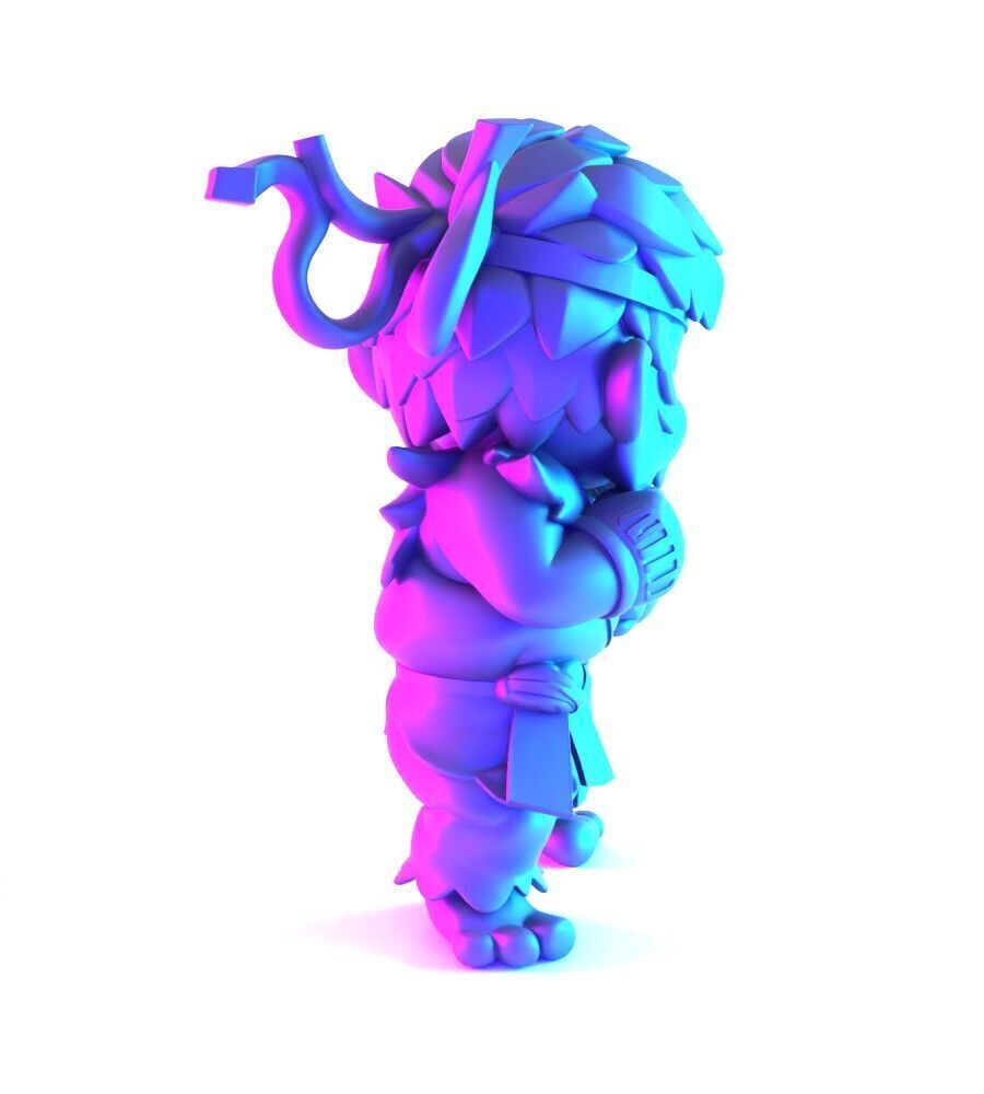 Mario Bros Ryu Street Fighter toy 3D print model_13