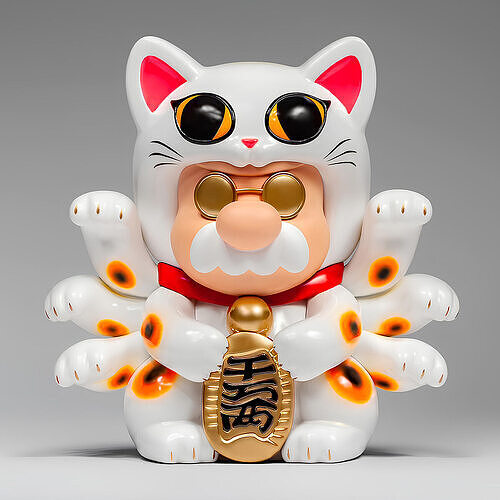 Chinese Lucky Mario Bros Neko toy 3D print model
