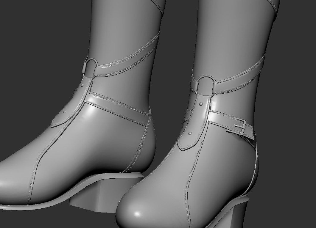 ELF BOOTS 3D print model_9