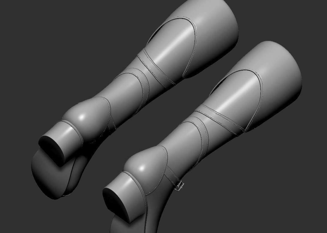 ELF BOOTS 3D print model_12