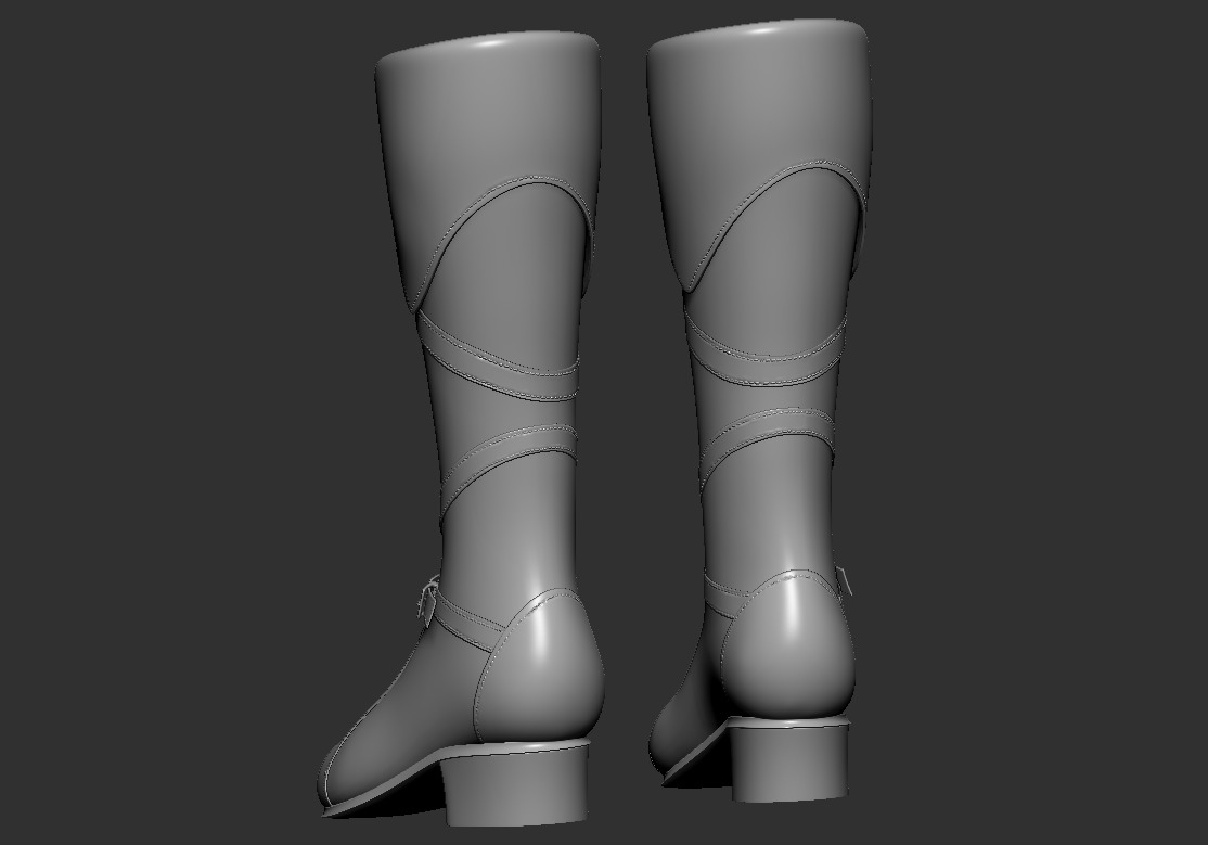 ELF BOOTS 3D print model_5