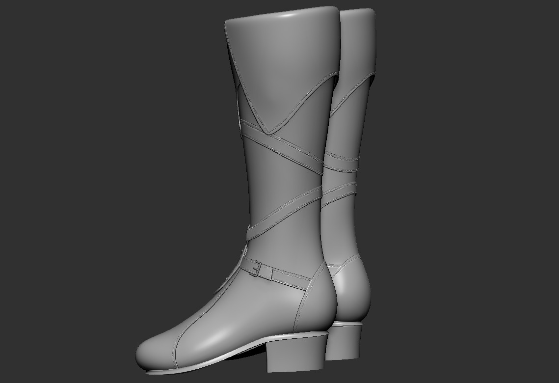 ELF BOOTS 3D print model_4