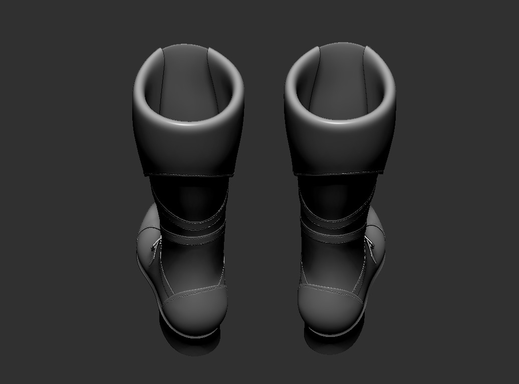 ELF BOOTS 3D print model_7