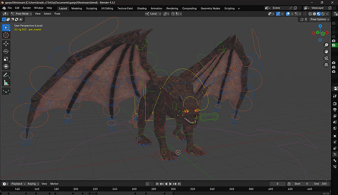 Gargoyle Low-poly 3D model