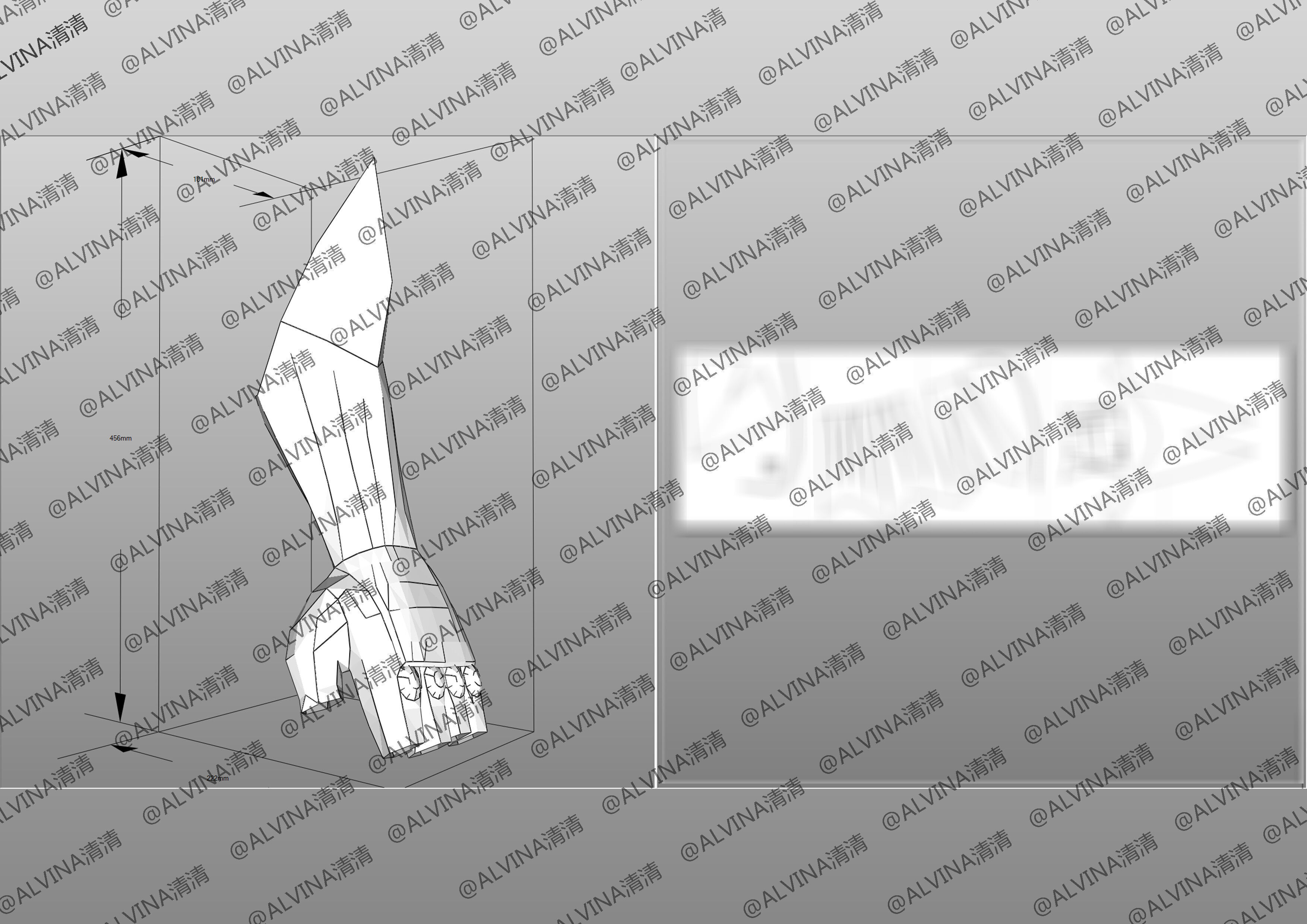 Saint Seiya Odin Armor - DIY Cosplay Pepakura Foam Template Low-poly 3D model_18