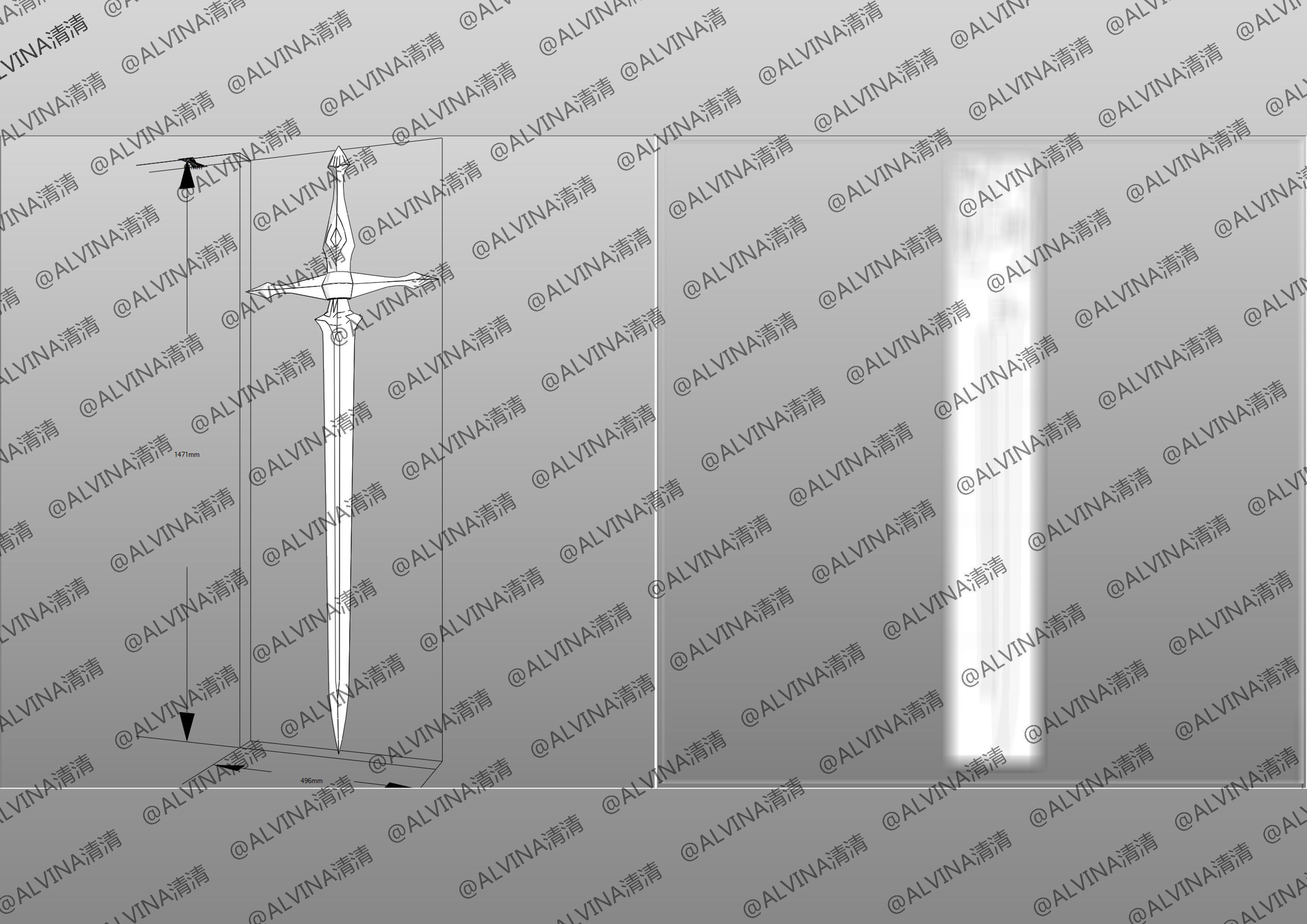 Saint Seiya Odin Armor - DIY Cosplay Pepakura Foam Template Low-poly 3D model_24