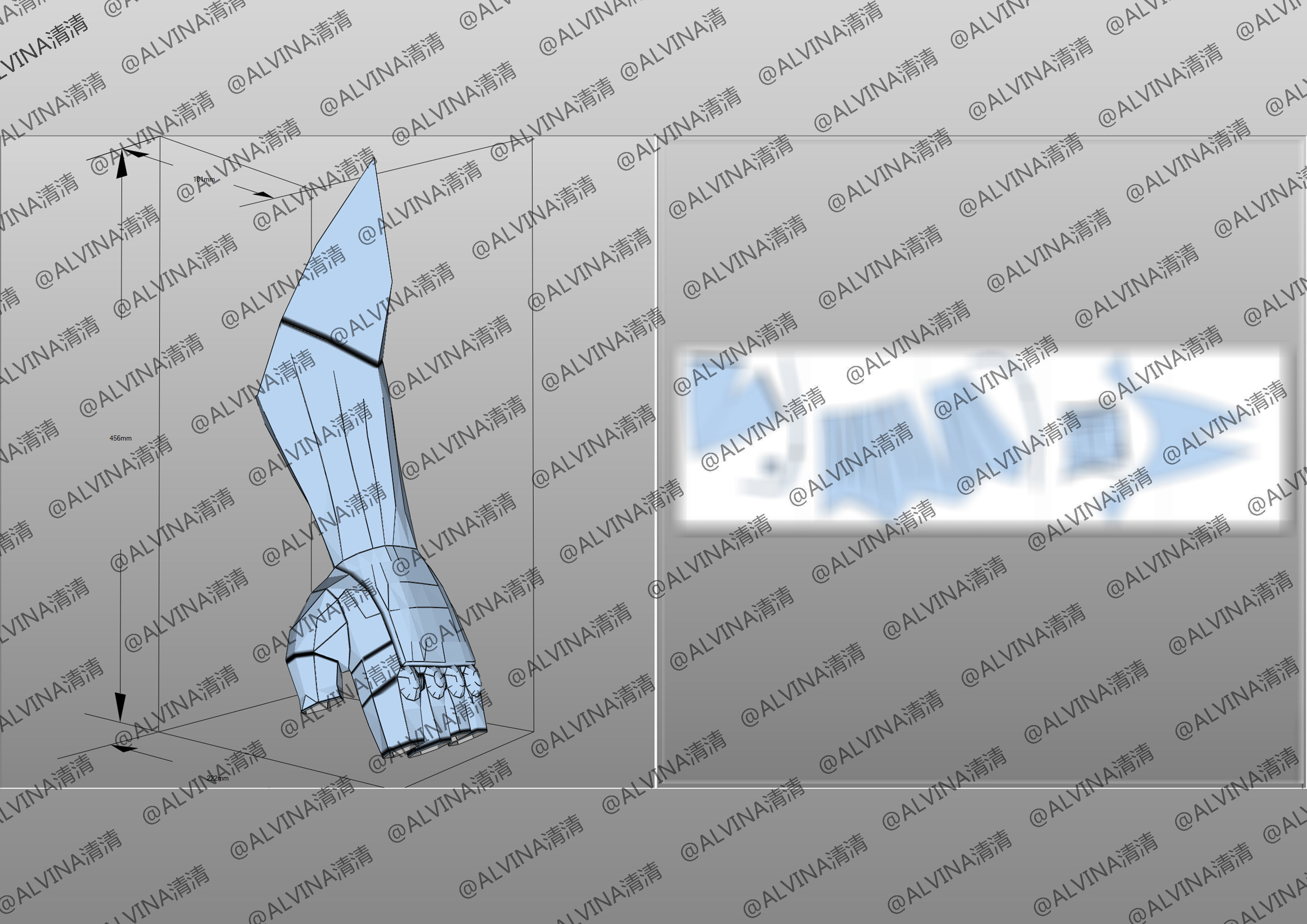 Saint Seiya Odin Armor - DIY Cosplay Pepakura Foam Template Low-poly 3D model_17