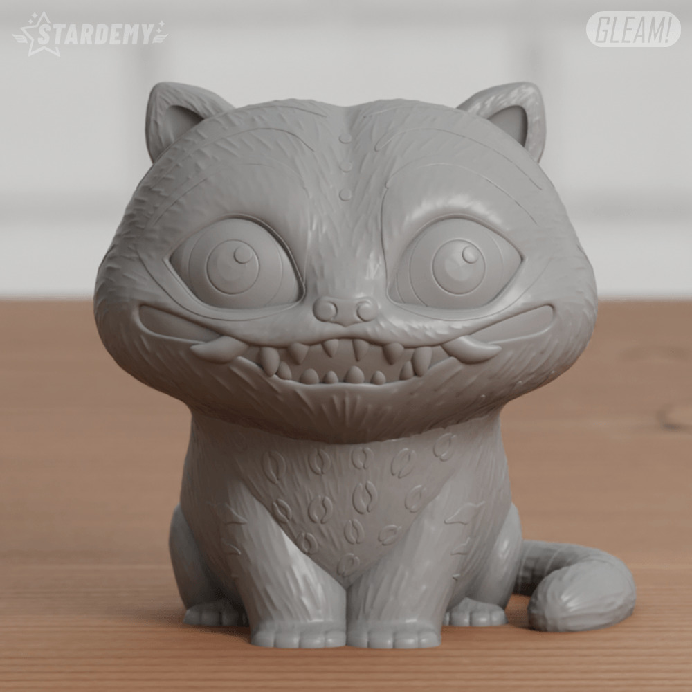 Tiger Derpy Kpop Demon Hunters Fanart Custom Message Planter 3D print model_9