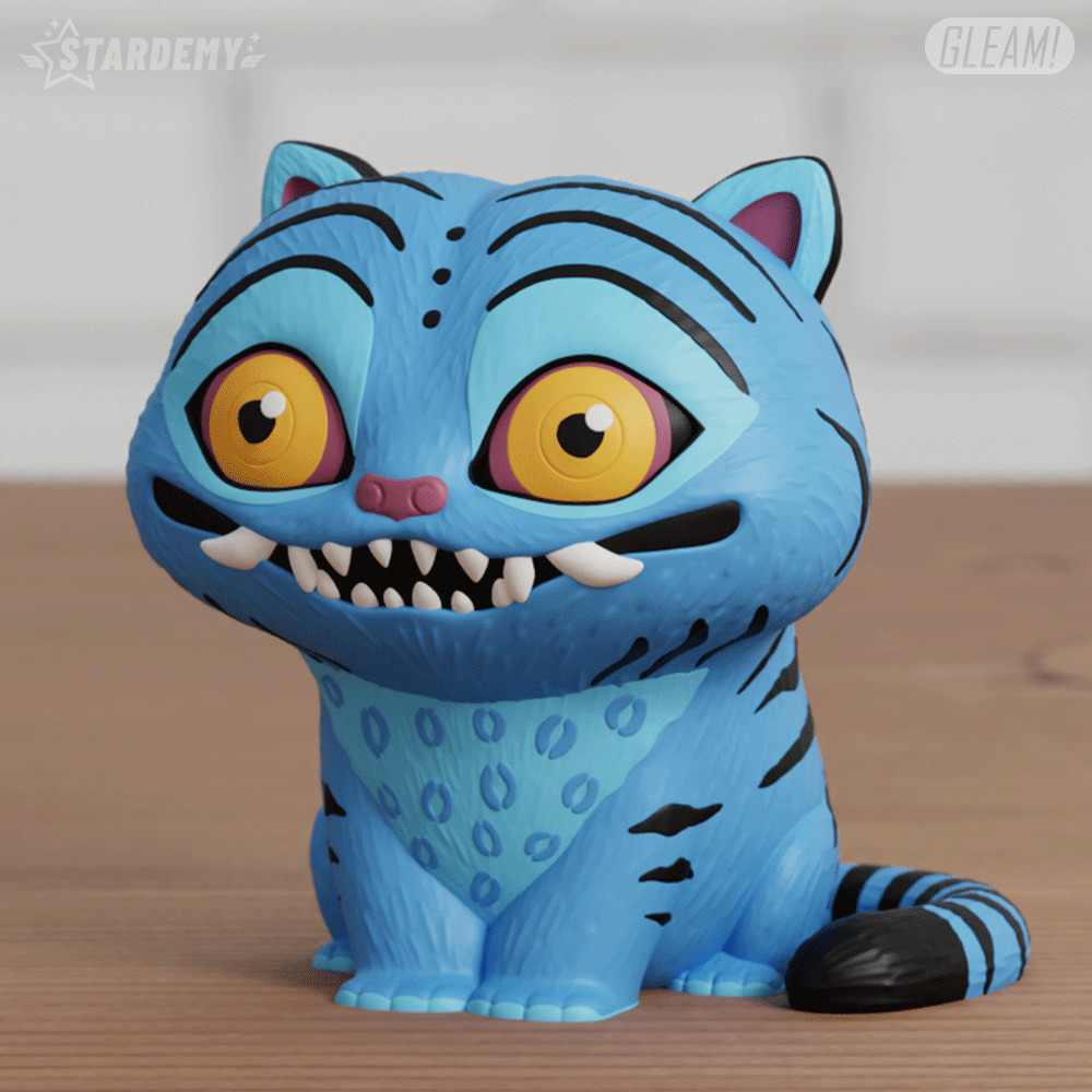 Tiger Derpy Kpop Demon Hunters Fanart Custom Message Planter 3D print model_4