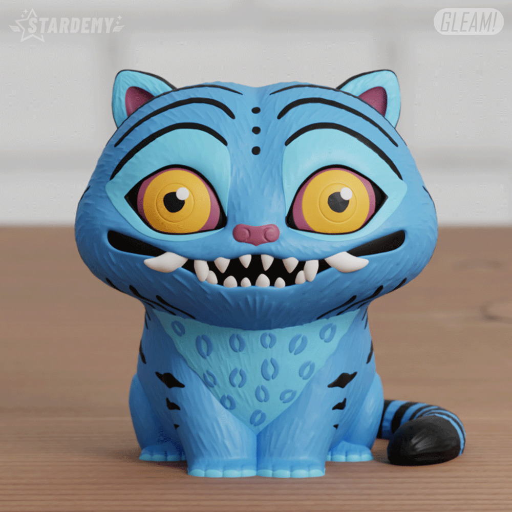 Tiger Derpy Kpop Demon Hunters Fanart Custom Message Planter 3D print model_3