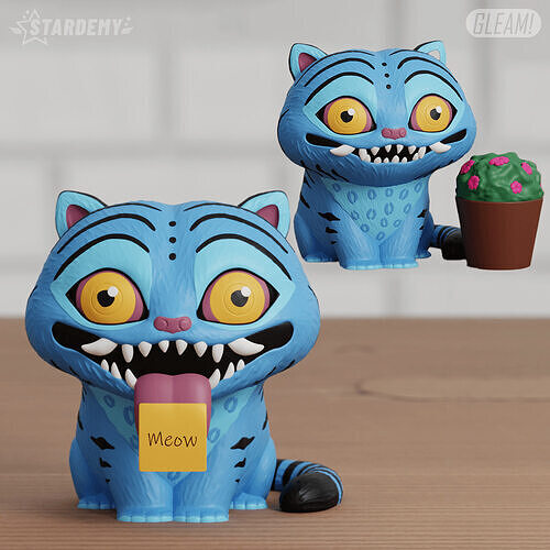 Tiger Derpy Kpop Demon Hunters Fanart Custom Message Planter 3D print model