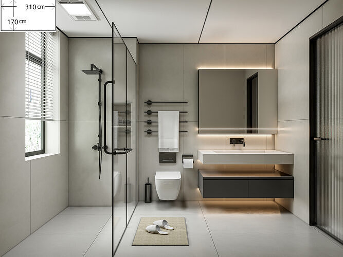 Bathroom 21 3D model
