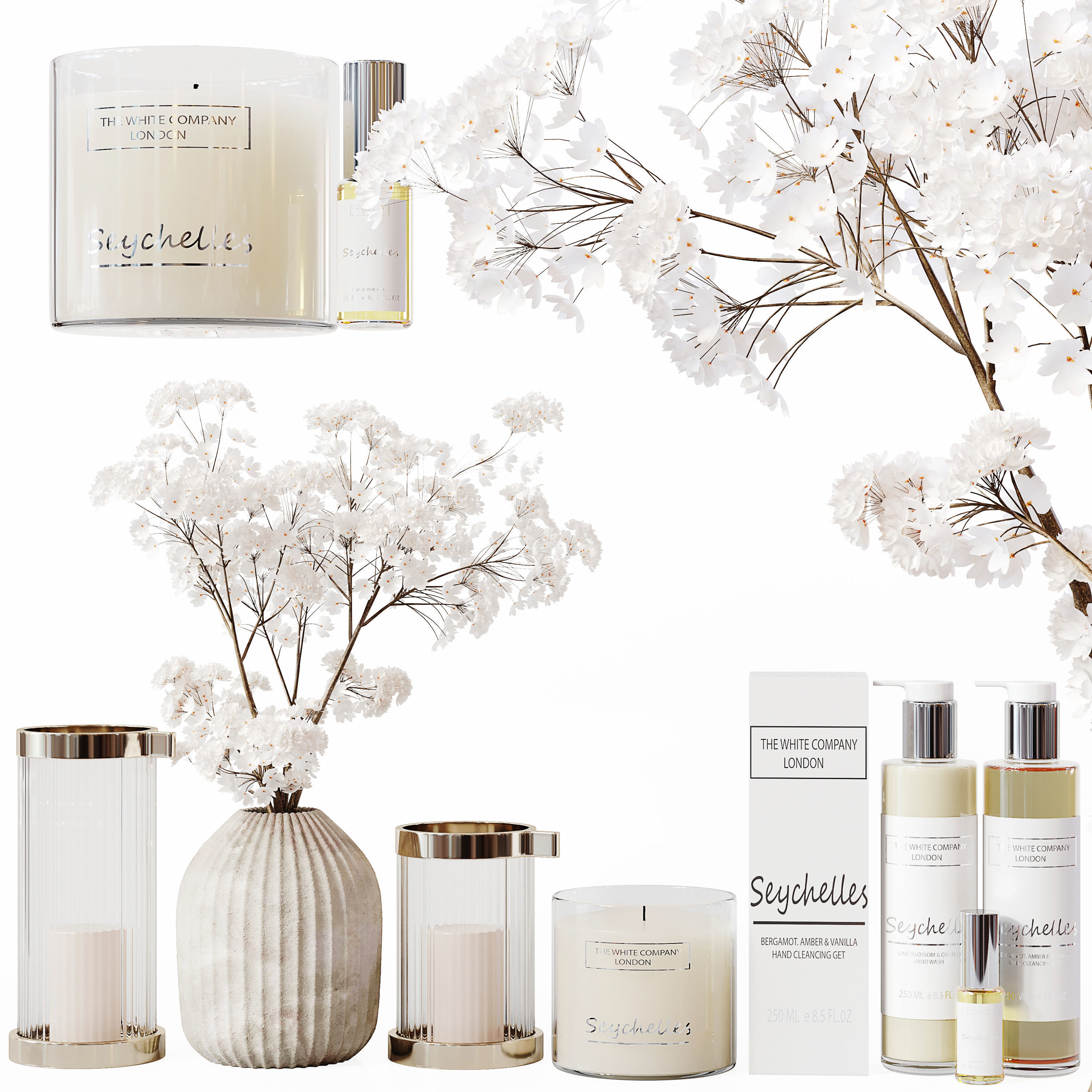 Bathroom Decor Set 33 Low-poly 3D model_1