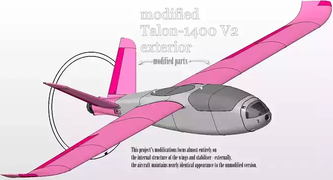 Talon 1400-V2 - mounting ailerons on axles - 2024