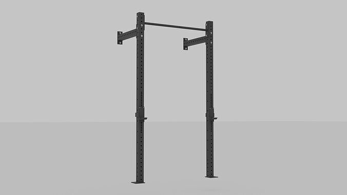 Wall Weight Rack 3D model