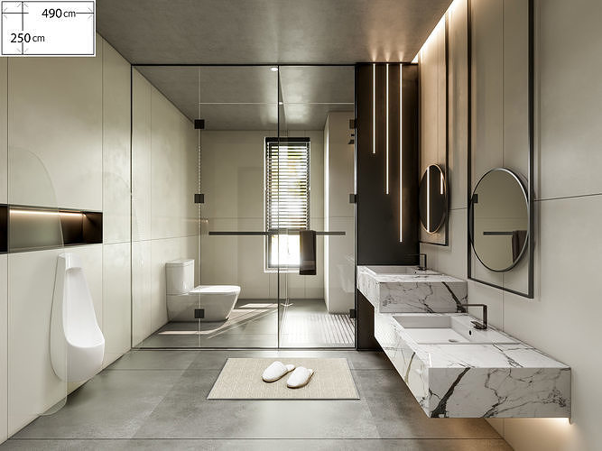 Bathroom 23 3D model