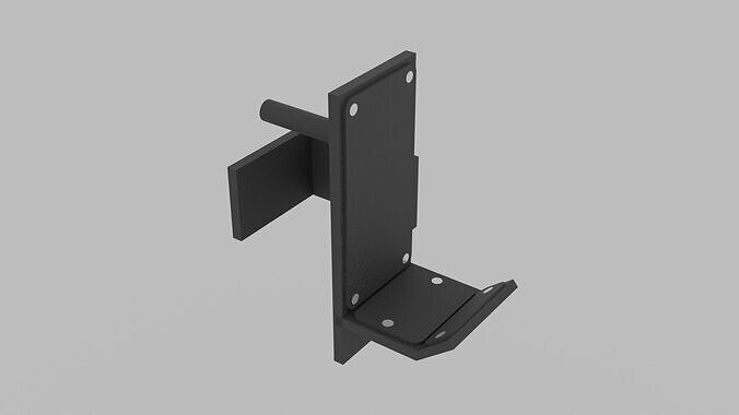 Barbell J Hook 3D model