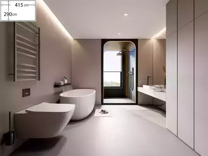 Bathroom 24 3D model
