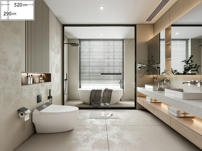 Bathroom 26 3D model