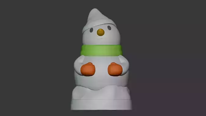 snowman lamp 3D printing