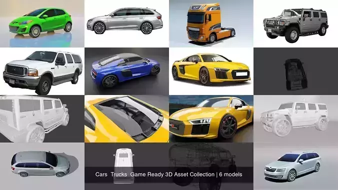  Cars  Trucks  Game Ready 3D Asset Collection