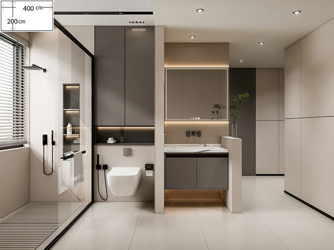 Bathroom 29 3D model