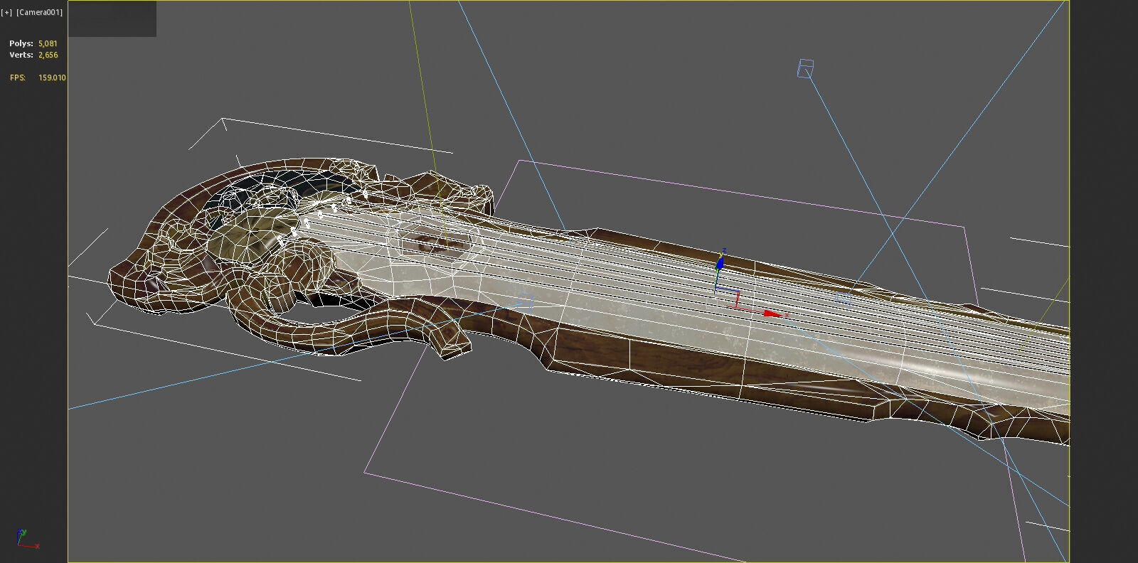 Ancient Asian Guqin 3D model_6