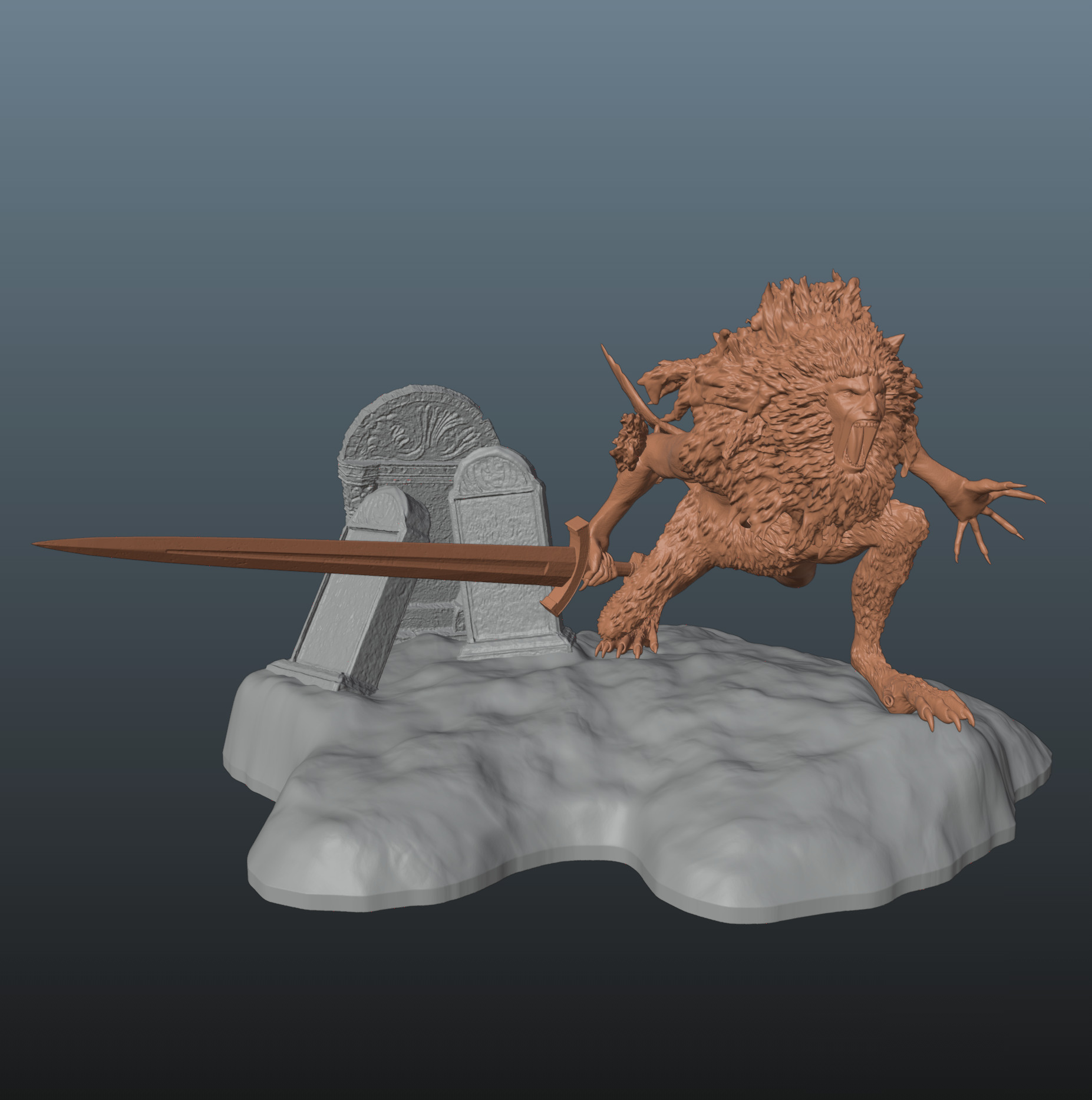 Elden Ring Leonine Misbegotten 3D print model_2