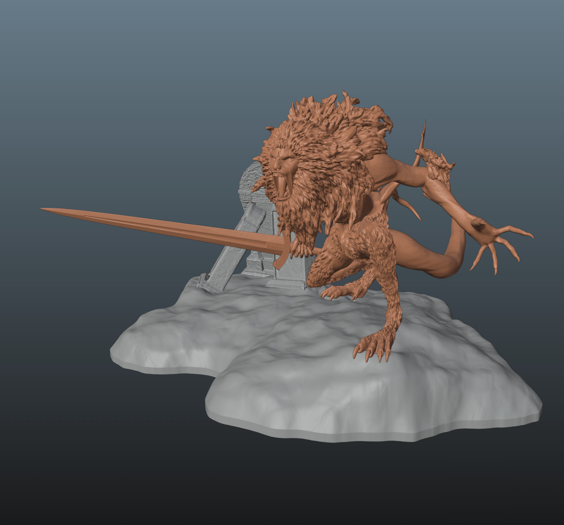Elden Ring Leonine Misbegotten 3D print model_3