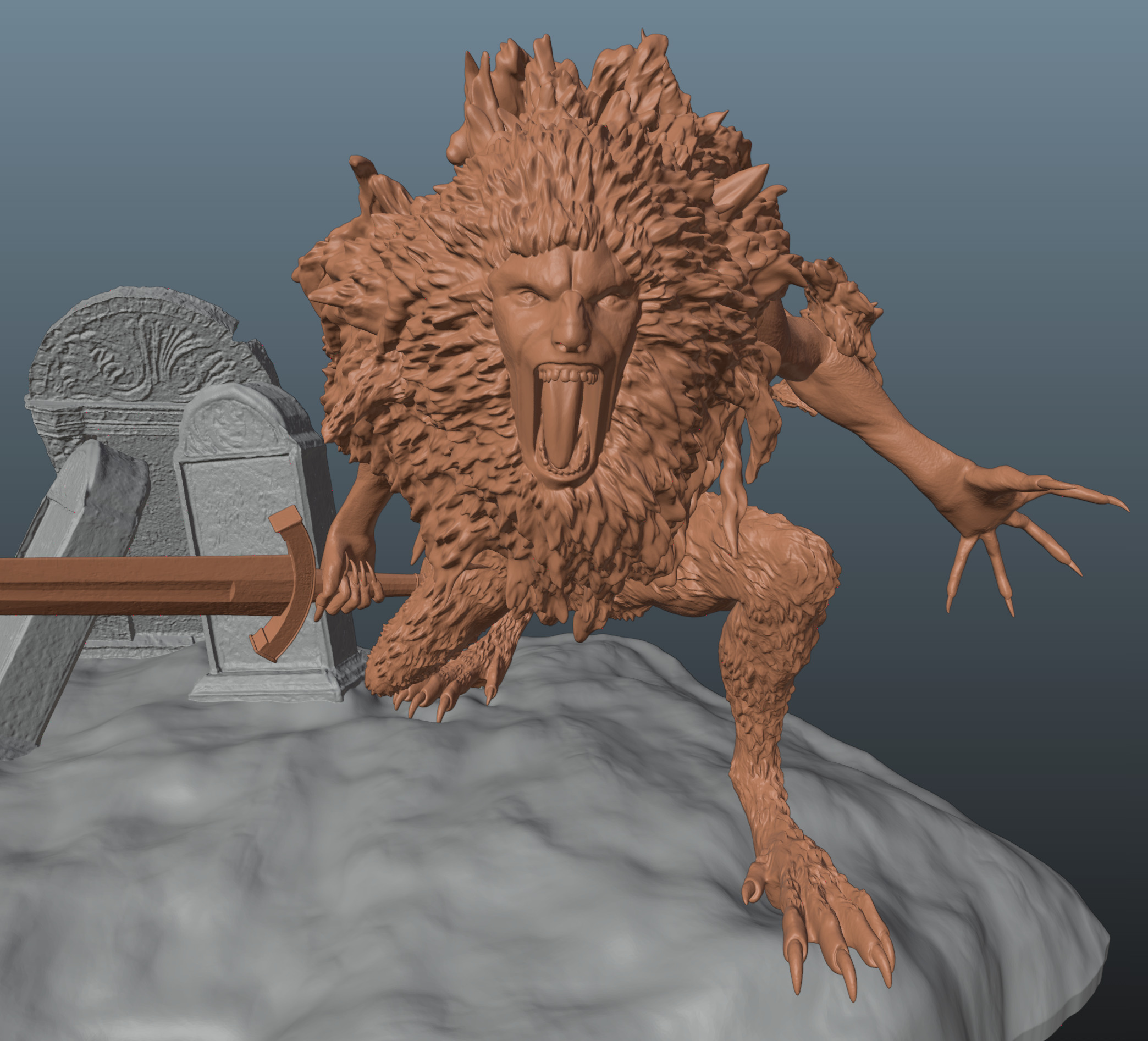 Elden Ring Leonine Misbegotten 3D print model_5