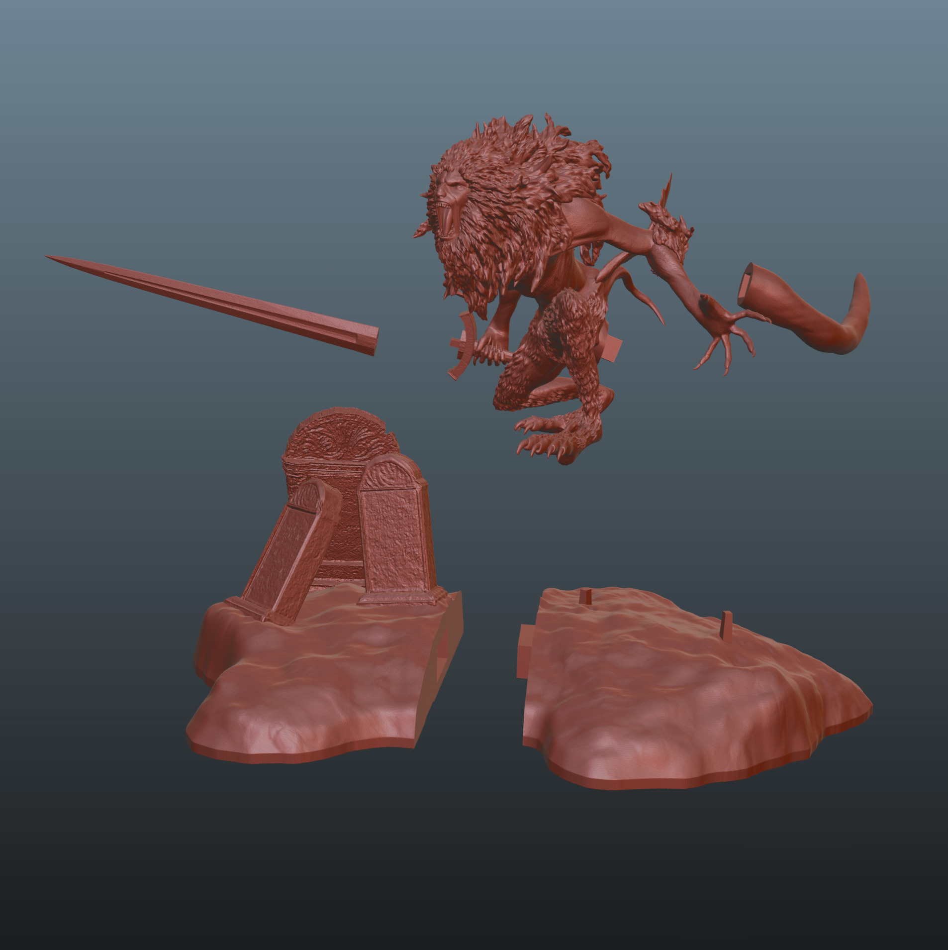 Elden Ring Leonine Misbegotten 3D print model_6