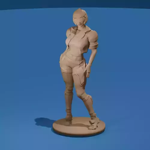 Futuristic Female Pilot