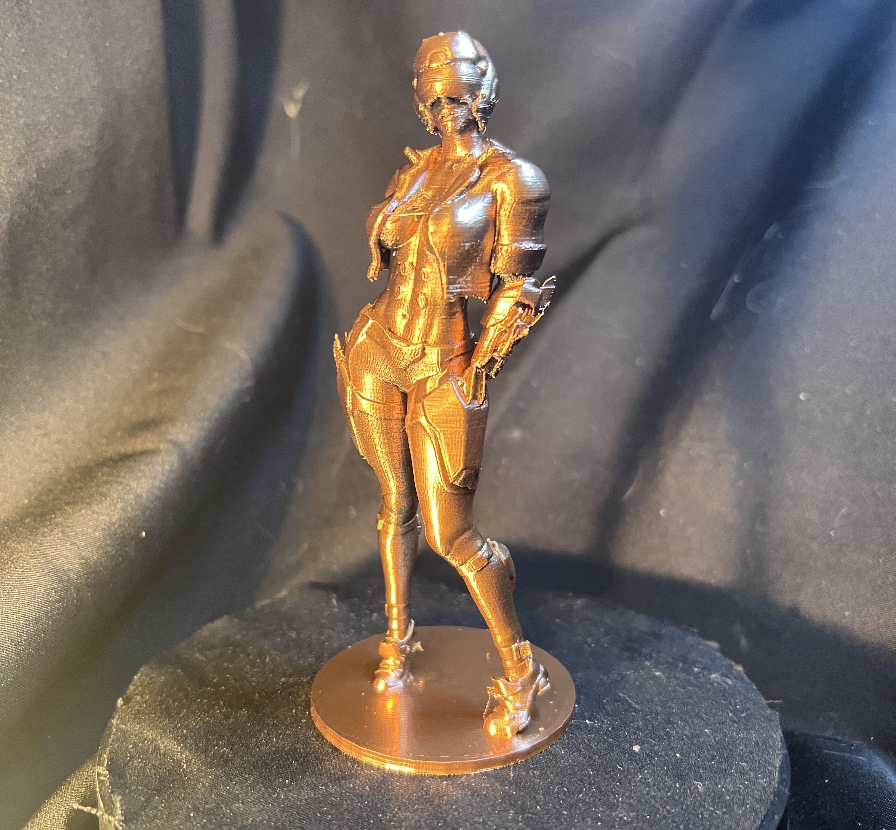 Futuristic Female Pilot 3D print model_3