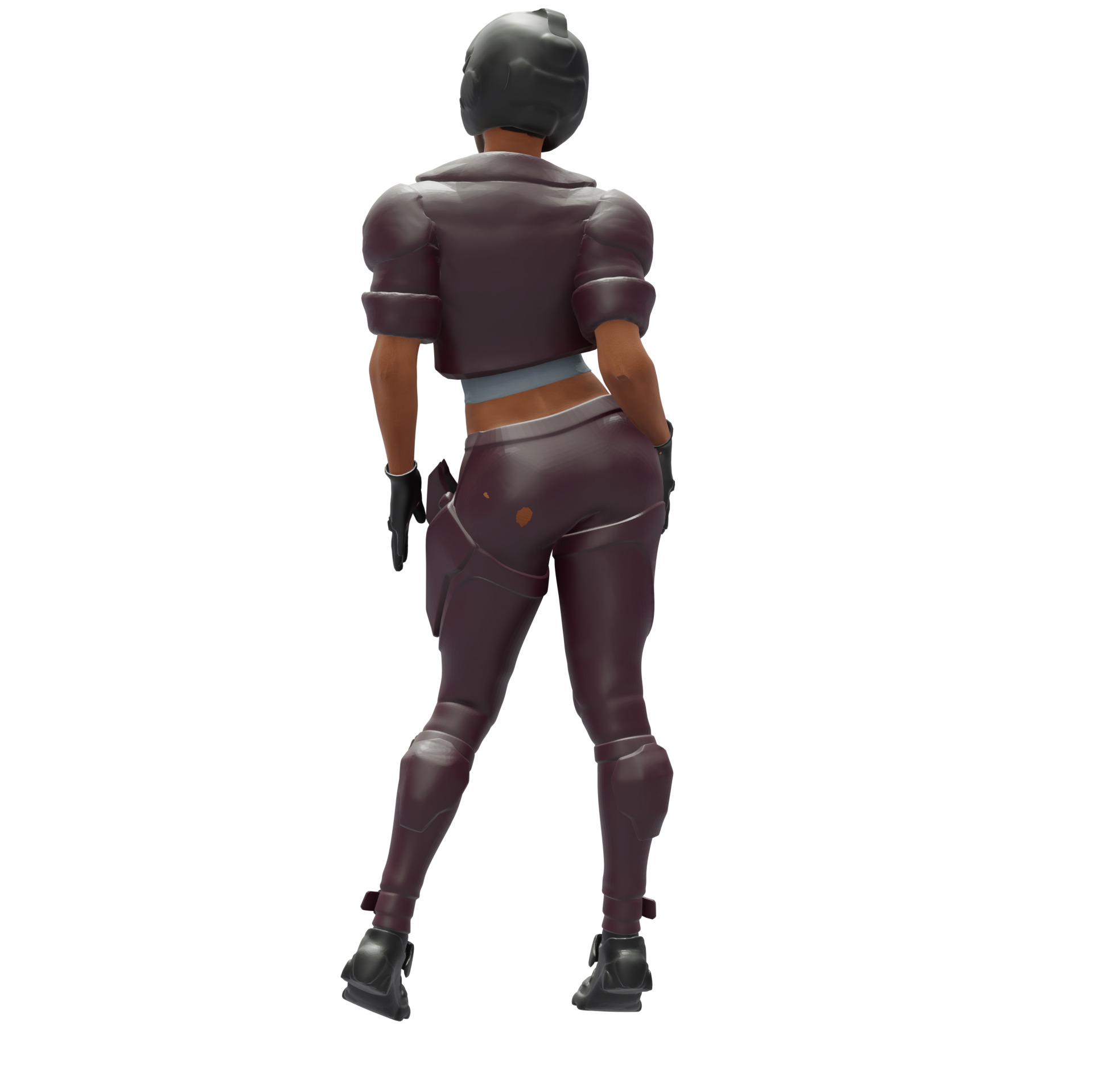 Futuristic Female Pilot 3D print model_6