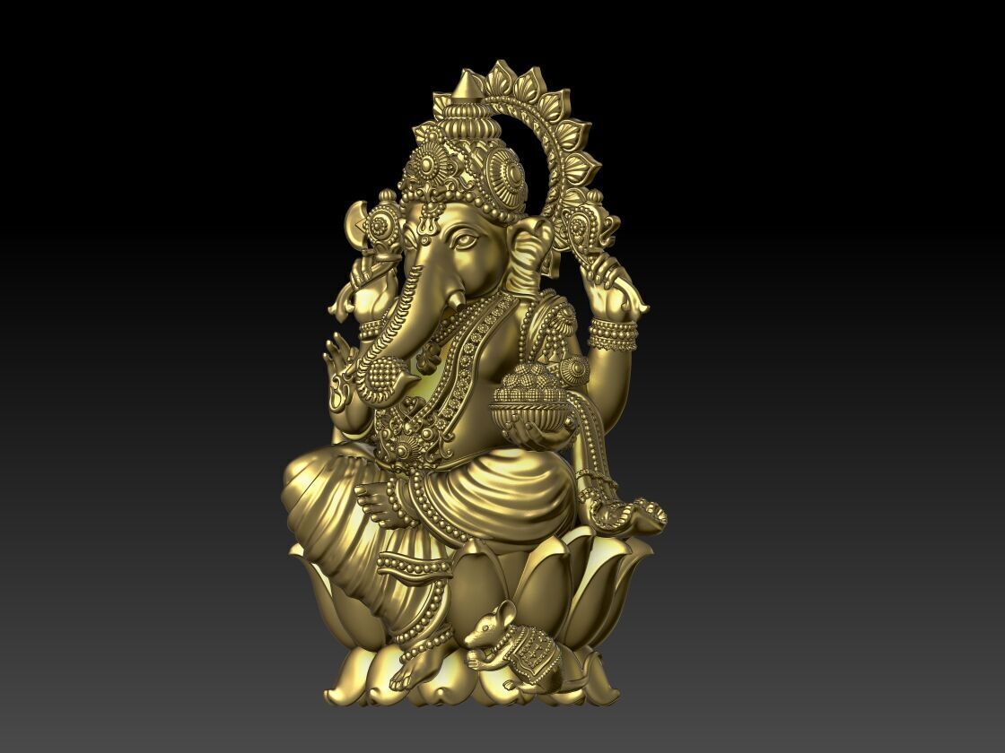 GANESH JI MURTI MODEL 3D print model_3