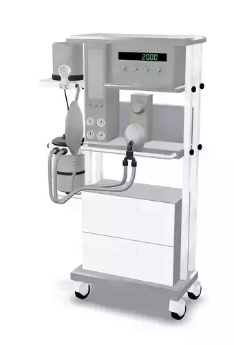 Anestesia Machine Low-poly 3D model