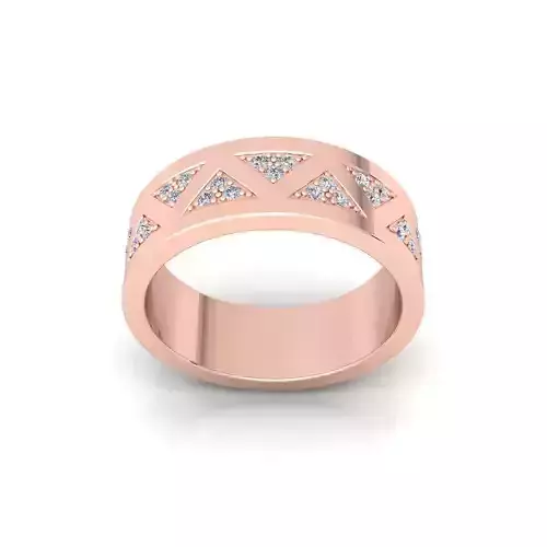 Women Engagement Diamond Ring 3d Model and Render 11