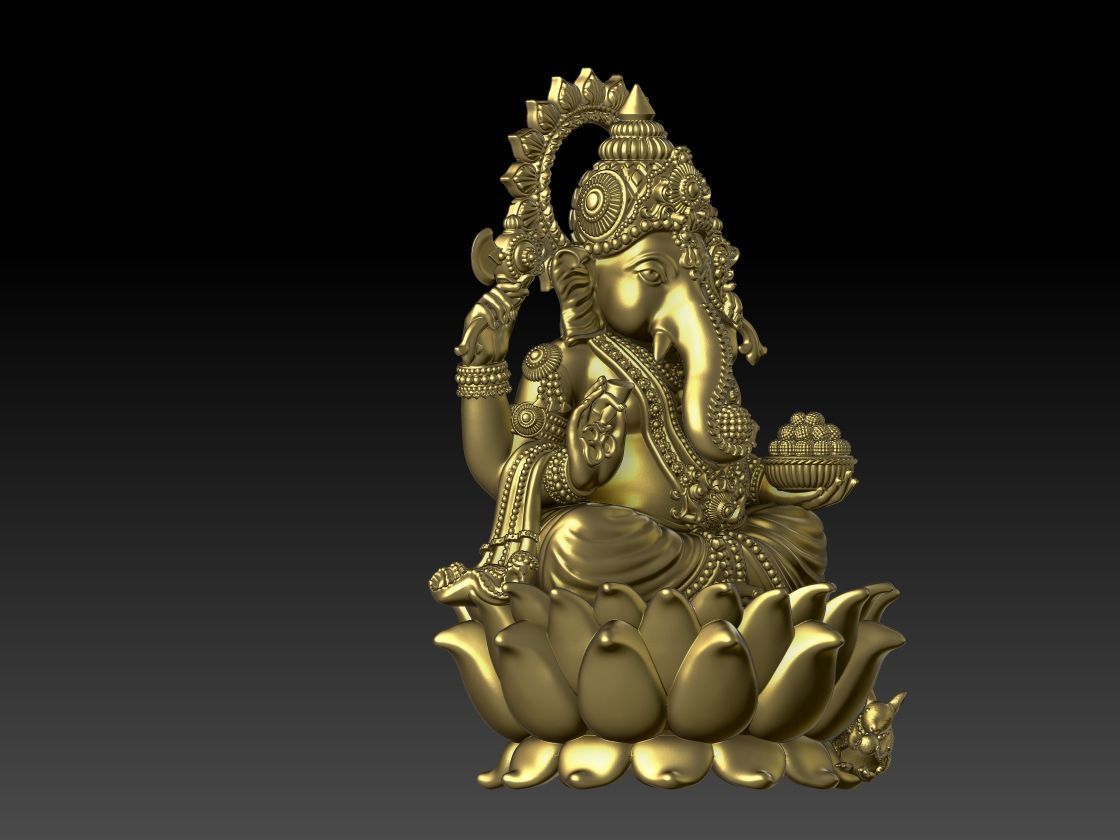GANESH JI MURTI MODEL 02 3D print model_1