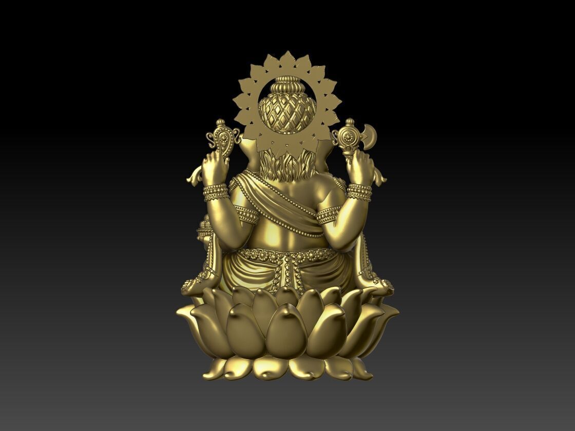 GANESH JI MURTI MODEL 02 3D print model_2