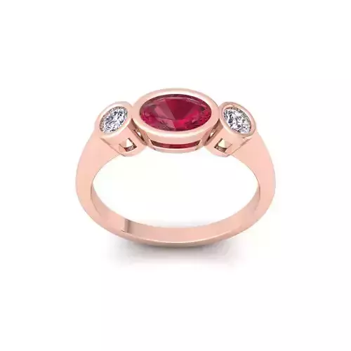 Women Engagement Diamond Ring 3d Model and Render 23