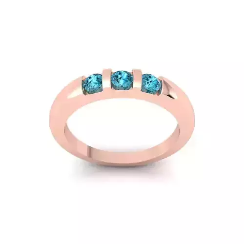 Women Engagement Diamond Ring 3d Model and Render 17