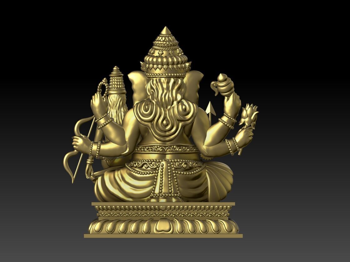 GANESH JI MURTI MODEL 06 3D print model_2