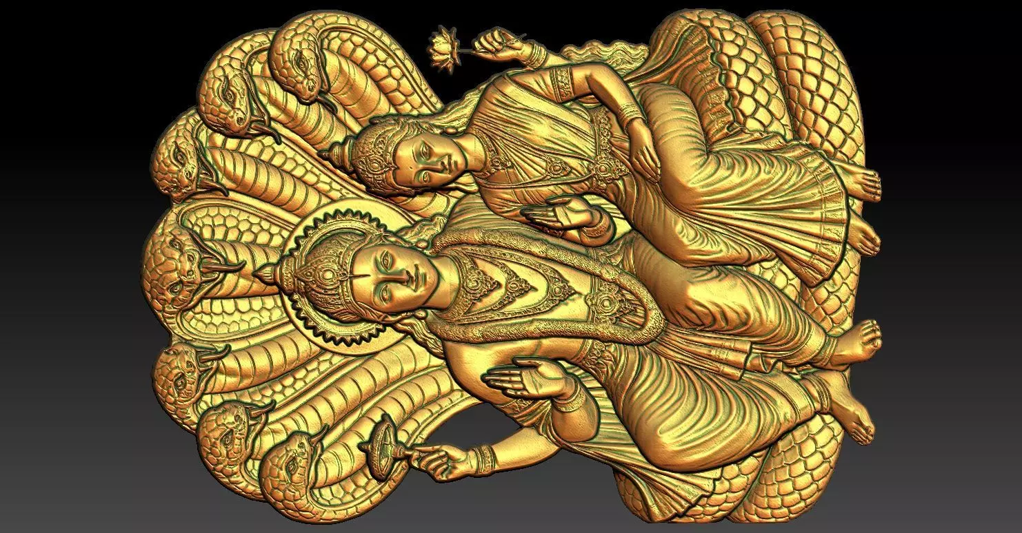 1 Shiva CNC Relief Model 3D print model