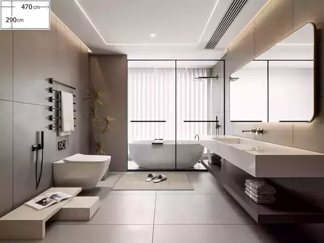 Bathroom 33 3D model